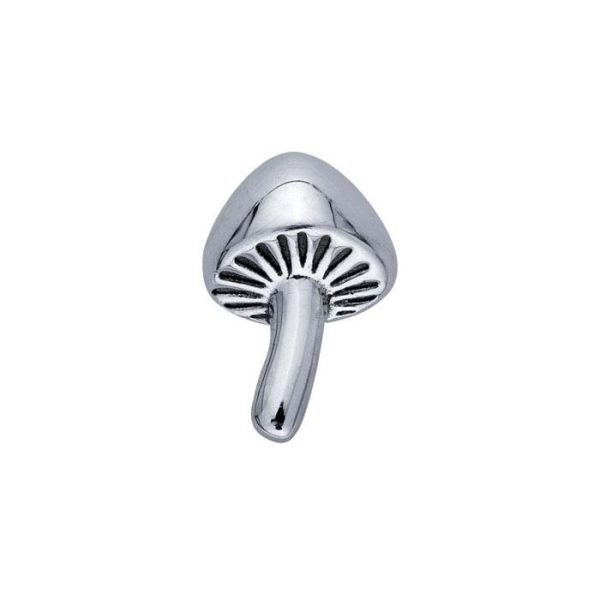 925 Sterling Silver Mushroom Component