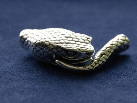 925 Sterling Silver Snake Hook & Eye Clasp ( 1 set )
