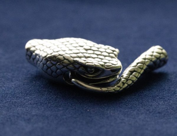 925 Sterling Silver Snake Hook & Eye Clasp ( 1 set )