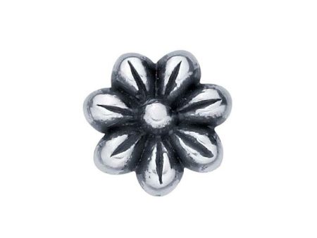 925 Sterling Silver Flower (6.3mm) Component