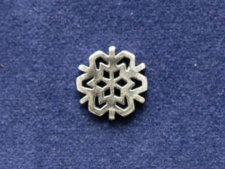 925 Sterling Silver Snowflake Component