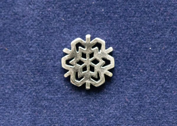 925 Sterling Silver Snowflake Component