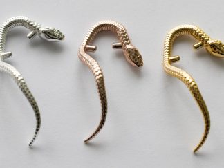 925 Sterling Silver Snake Stone Setting Component