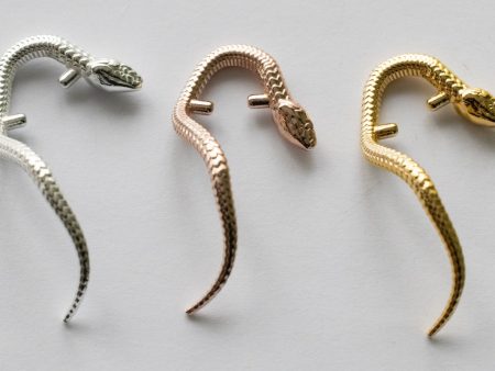 925 Sterling Silver Snake Stone Setting Component