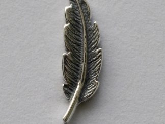 925 Sterling Silver Small Feather Solderable Component