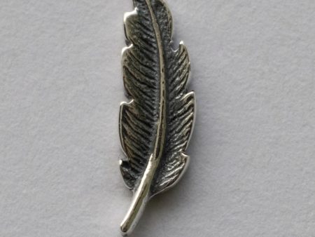 925 Sterling Silver Small Feather Solderable Component