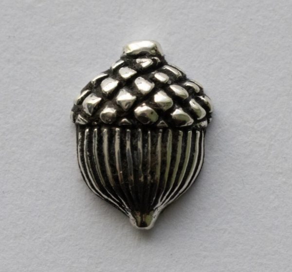 925 Sterling Silver Acorn Solderable Component