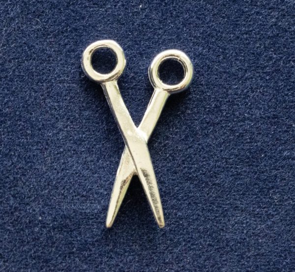 925 Sterling Silver Scissor Component