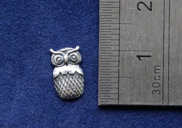 925 Sterling Silver Small Owl Component