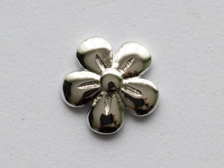 925 Sterling Silver Flower (7.1 x 7.4mm) Component