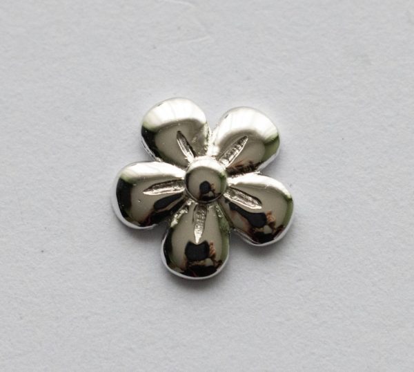 925 Sterling Silver Flower (7.1 x 7.4mm) Component