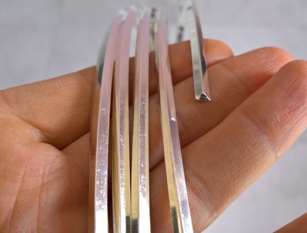925 Sterling Silver Triangle Wire (Soft) - Image 2