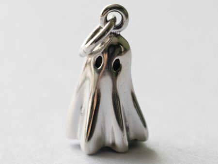 925 Sterling Silver 3D Ghost Charm