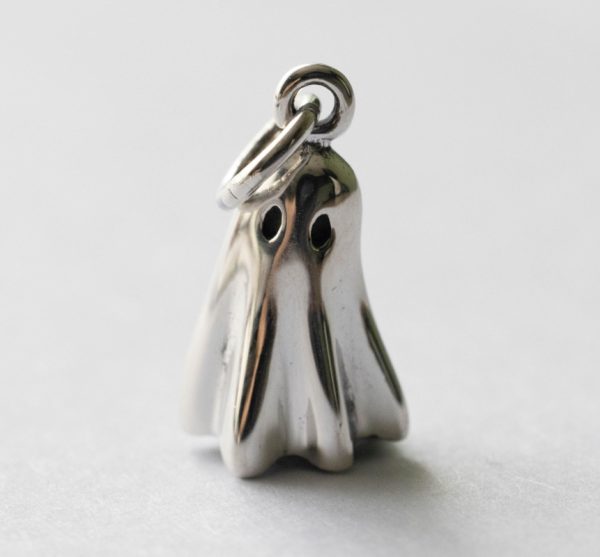 925 Sterling Silver 3D Ghost Charm