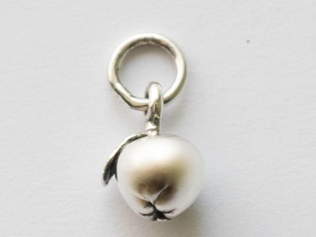 925 Sterling Silver 3D Small Apple Charm
