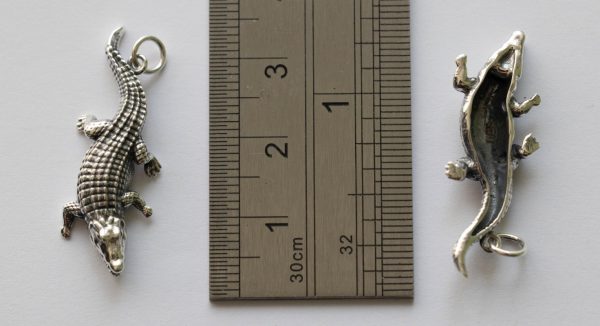925 Sterling Silver Alligator Pendant - Image 4