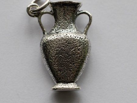 925 Sterling Silver Amphora Bottle Charm