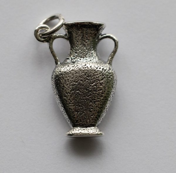 925 Sterling Silver Amphora Bottle Charm