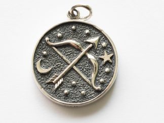 925 Sterling Silver Astrology Sagittarius Pendant