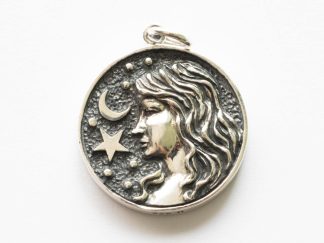 925 Sterling Silver Astrology Virgo Pendant