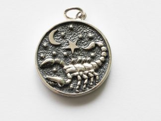 925 Sterling Silver Astrology Scorpio Pendant