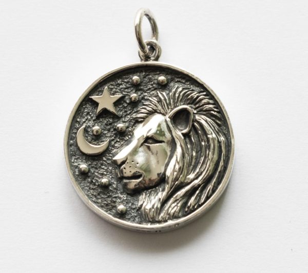 925 Sterling Silver Astrology Leo Pendant