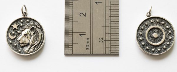 925 Sterling Silver Astrology Leo Pendant - Image 2