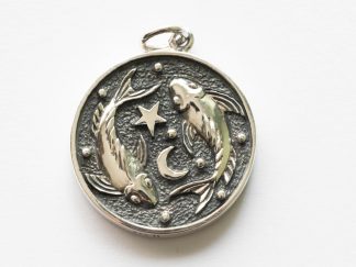 925 Sterling Silver Astrology Pisces Pendant