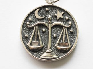 925 Sterling Silver Astrology Libra Pendant