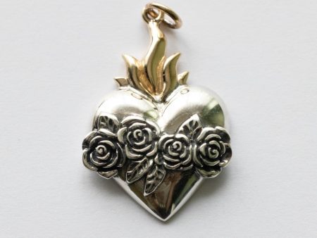 925 Sterling Silver Immaculate Heart of Mary Pendant