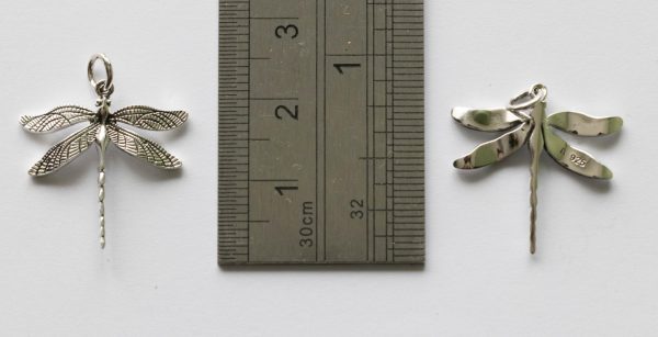 925 Sterling Silver Large Dragonfly Charm - Image 2