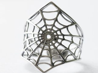 925 Sterling Silver Spiderweb Ring