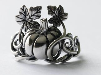 925 Sterling Silver Pumpkin Vine Ring