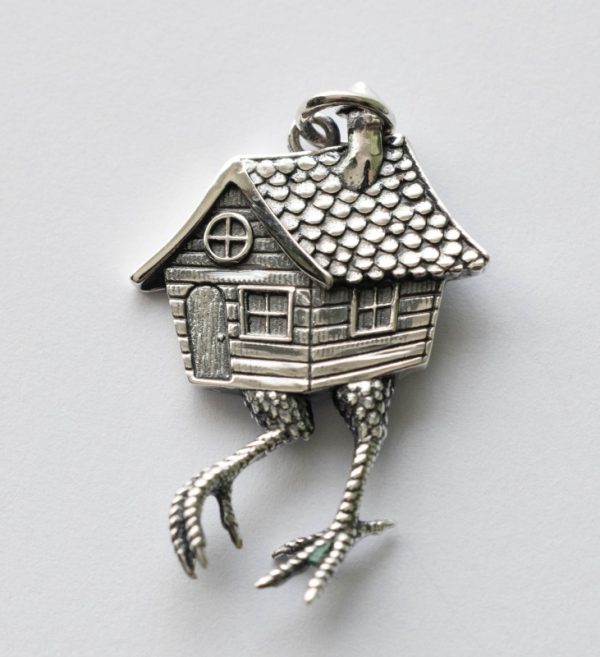 925 Sterling Silver Baba Yaga House Charm