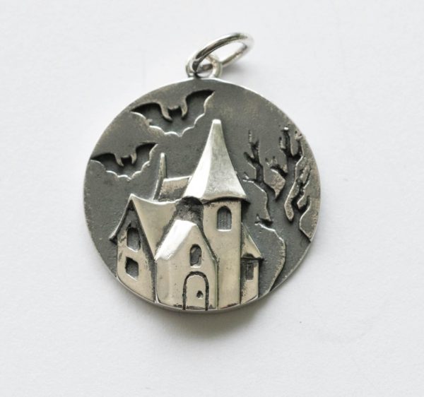 925 Sterling Silver Haunted House Charm