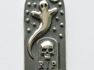 925 Sterling Silver Ghost in Graveyard Charm