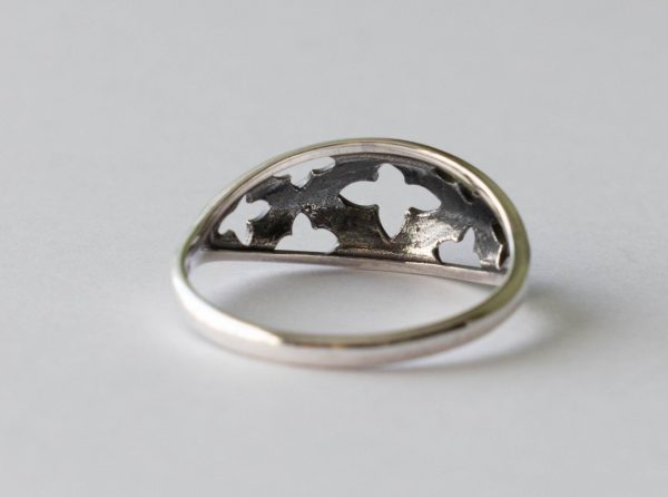 925 Sterling Silver Gothic Marquis Ring - Image 3