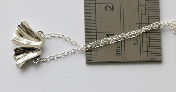 925 Sterling Silver Two Ghosts Festoon Necklace - Image 3