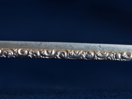 925 Sterling Silver Patterned Stepped Strip