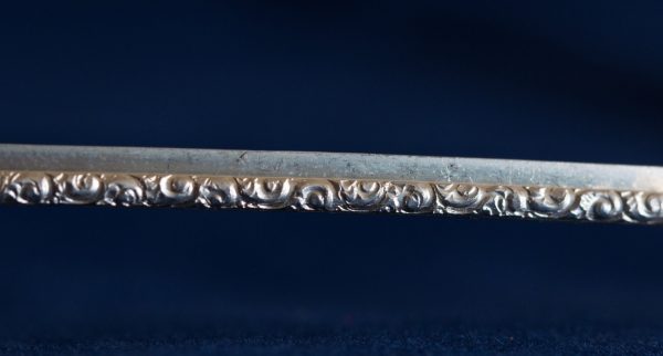 925 Sterling Silver Patterned Stepped Strip