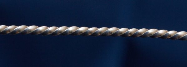 925 Sterling Silver Pattern Square Twist Wire 2.9mm