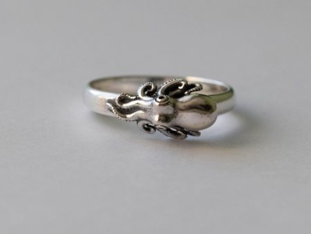 925 Sterling Silver Baby Octopus Ring
