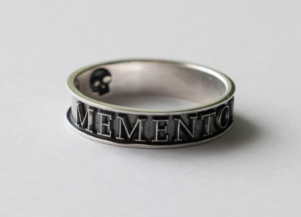 925 Sterling Silver Memento Mori Ring