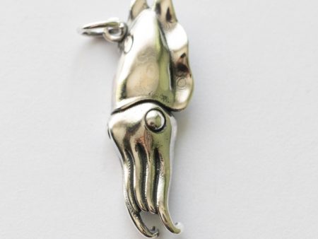 925 Sterling Silver Cuttlefish Charm