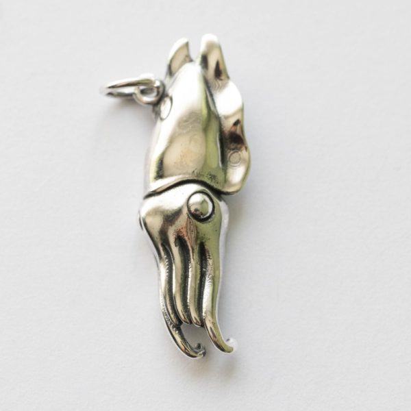 925 Sterling Silver Cuttlefish Charm