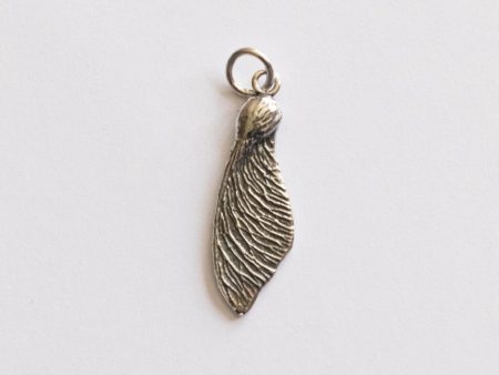 925 Sterling Silver Maple Seed Pod Charm