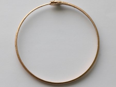 Bronze Ouroboros Bangle Bracelet