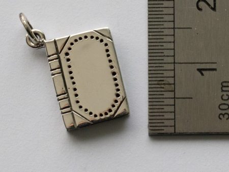 925 Sterling Silver Book Charm