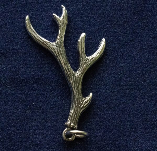 925 Sterling Silver Deer Antler Charm