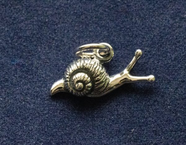 925 Sterling Silver Snail Charm